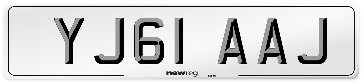 YJ61 AAJ Number Plate from New Reg
